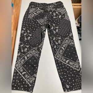 Hollister Black Paisley Print Jeans